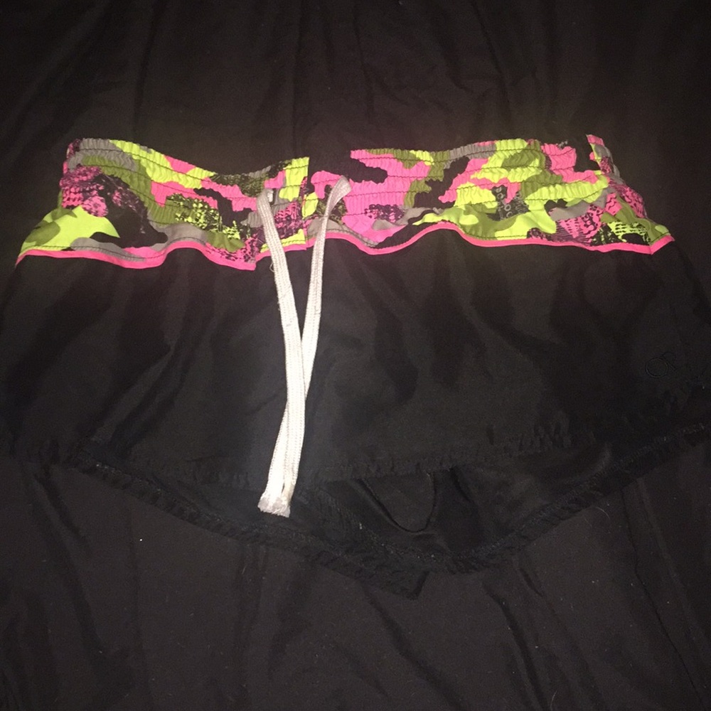 Neon camo shorts